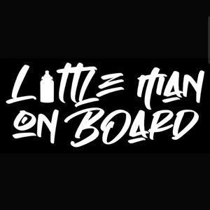 Little man on board decal NEW baby on board